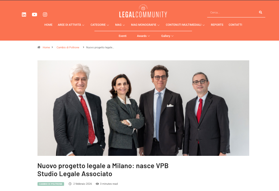 LegalCommunity VPB studio legale